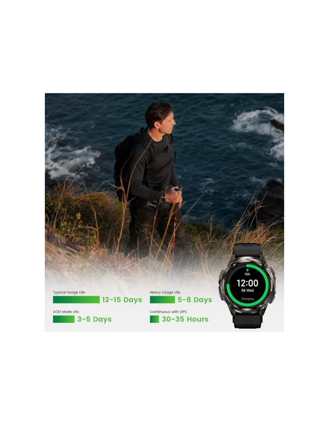 KOSPET Tank T3 Ultra 2 Plata | Smartwatch en Logroño