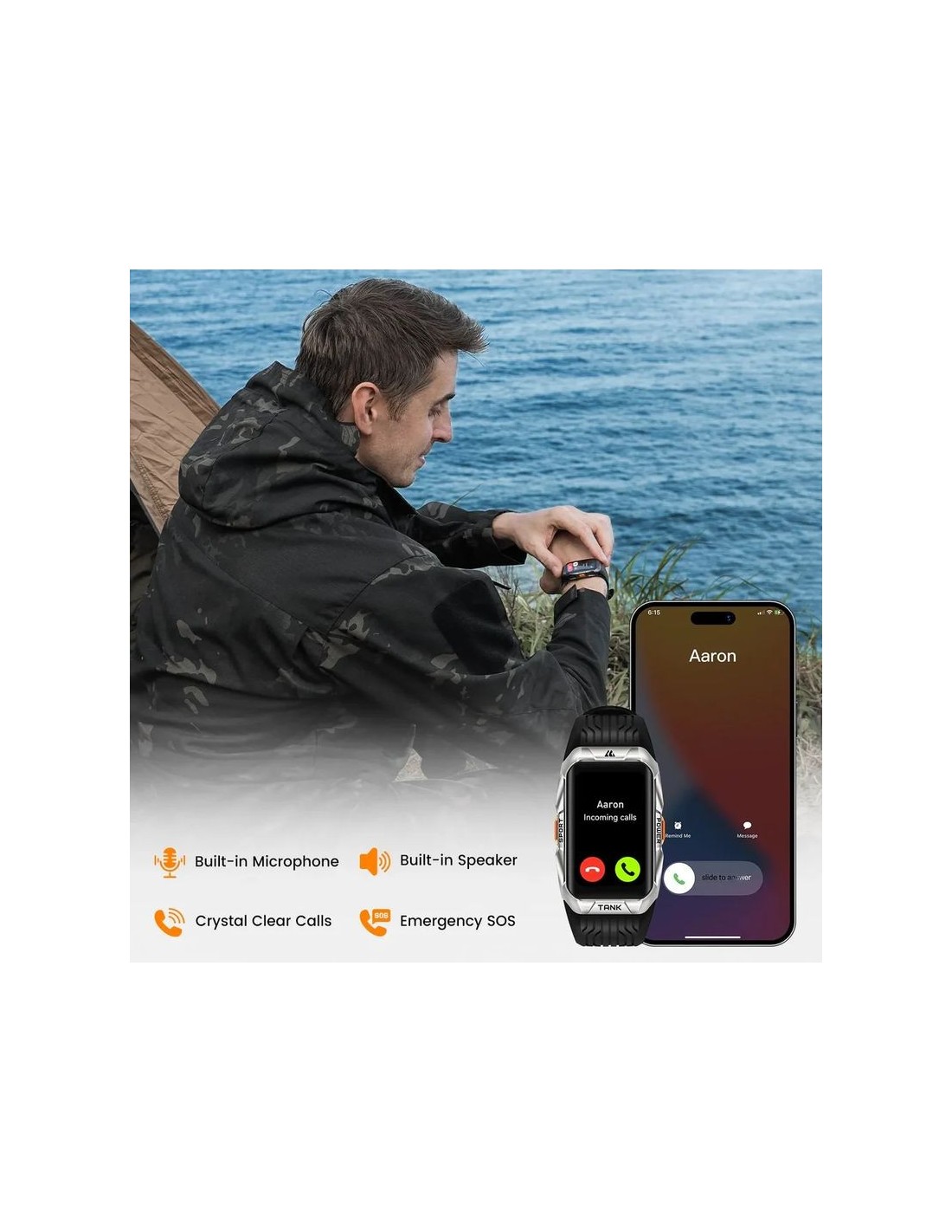 KOSPET Tank X2 Ultra Plata | Smartwatch en Logroño