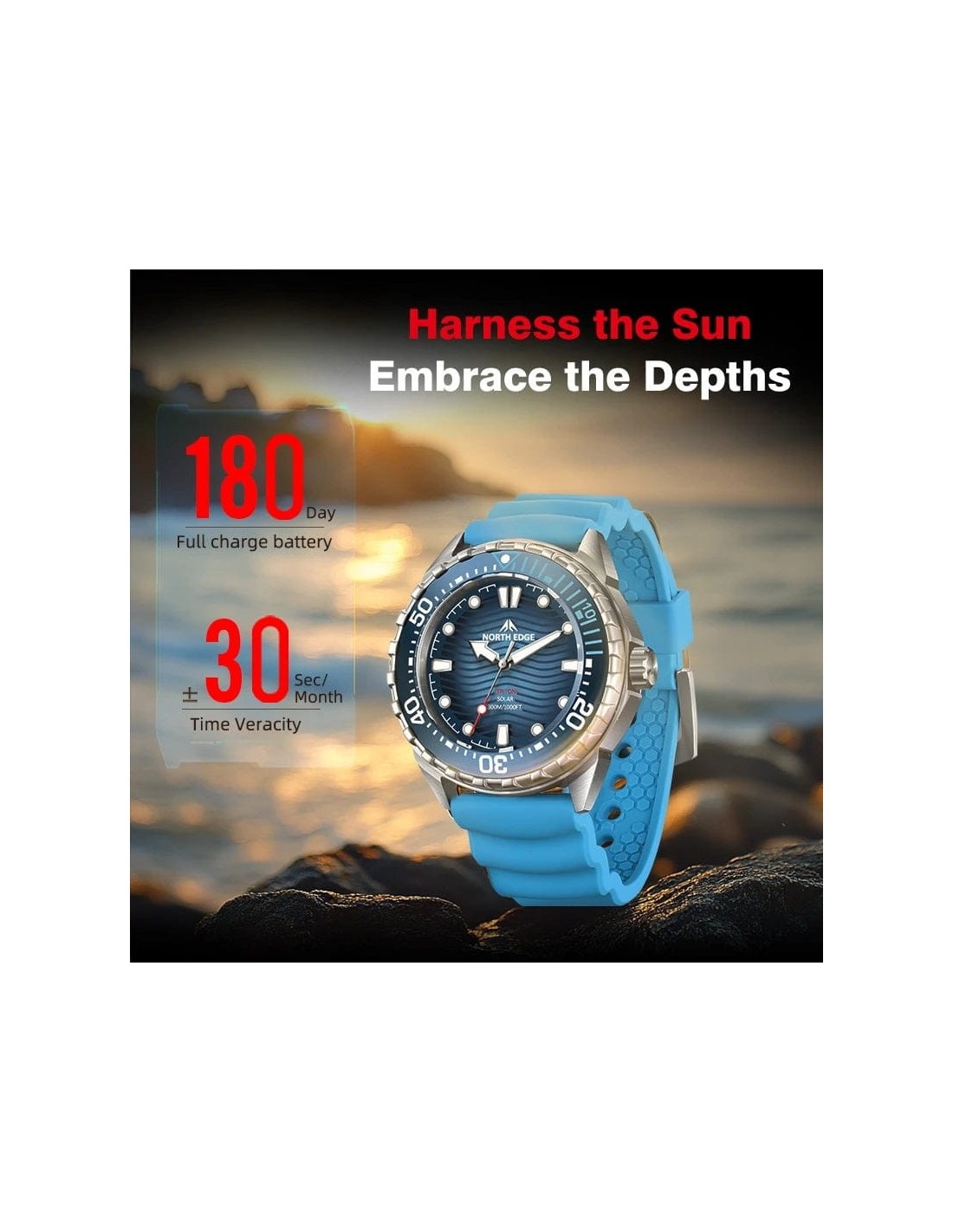 North Edge Triton Negro | Smartwatch en Logroño