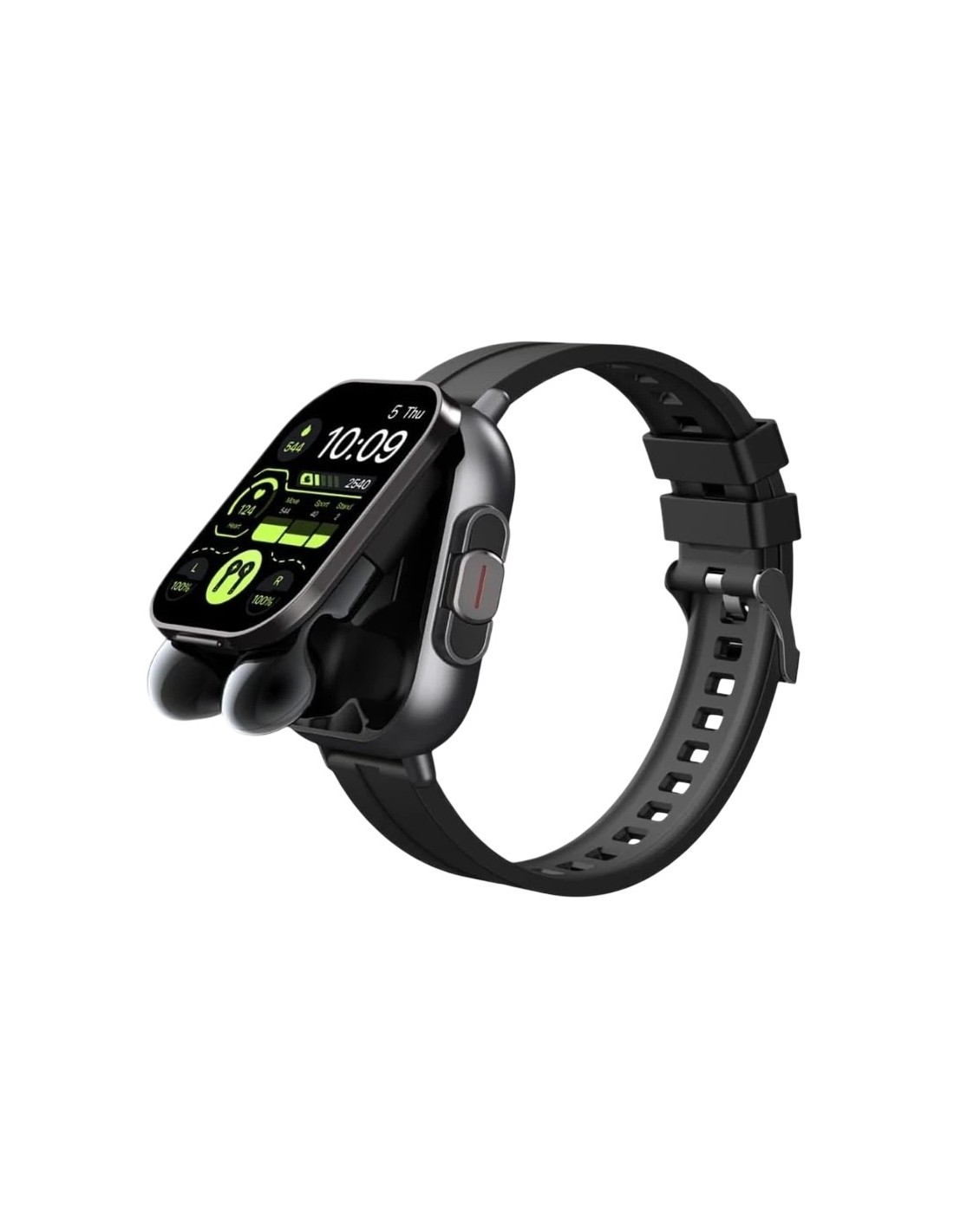 D8 Negro Correa Silicona con auriculares | Smartwatch en Logroño