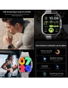 D8 Negro Correa Silicona con auriculares | Smartwatch en Logroño
