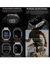 D8 Negro Correa Silicona con auriculares | Smartwatch en Logroño