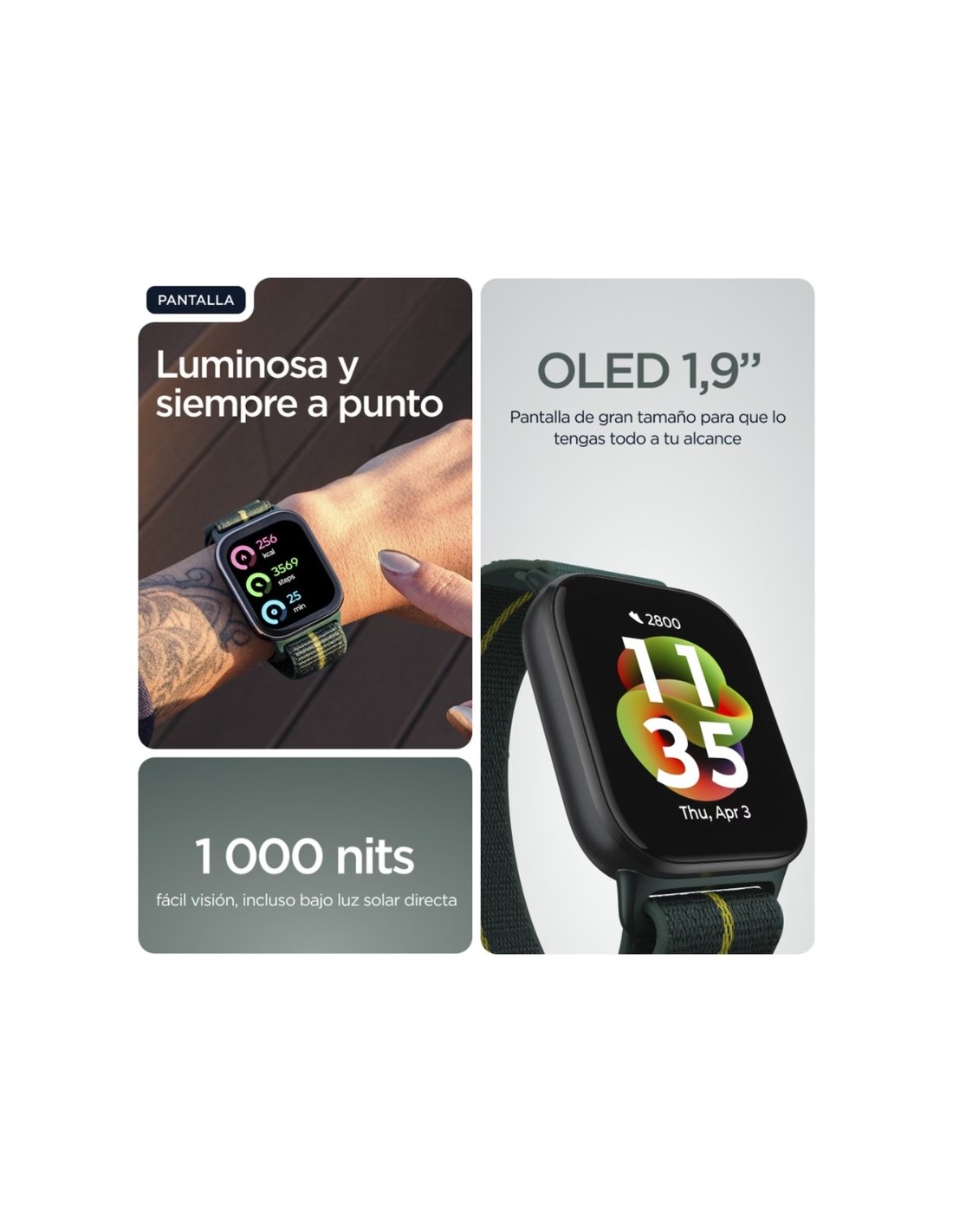 Motorola Moto Watch Fit Verde | Smartwatch en Logroño