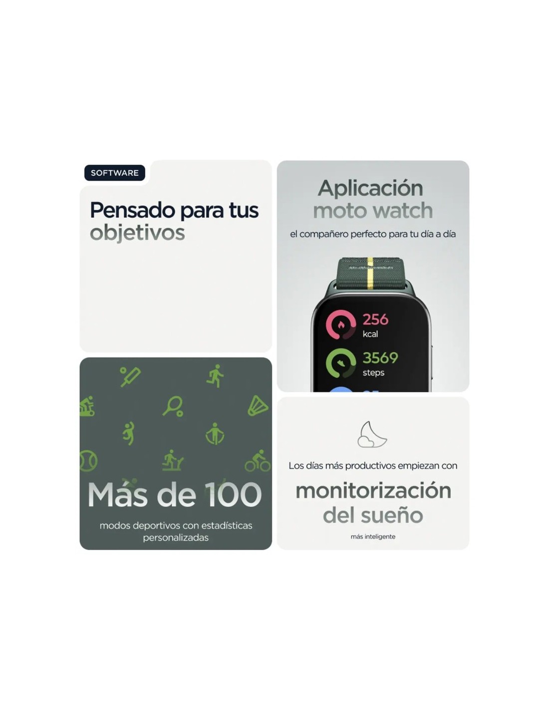 Motorola Moto Watch Fit Verde | Smartwatch en Logroño