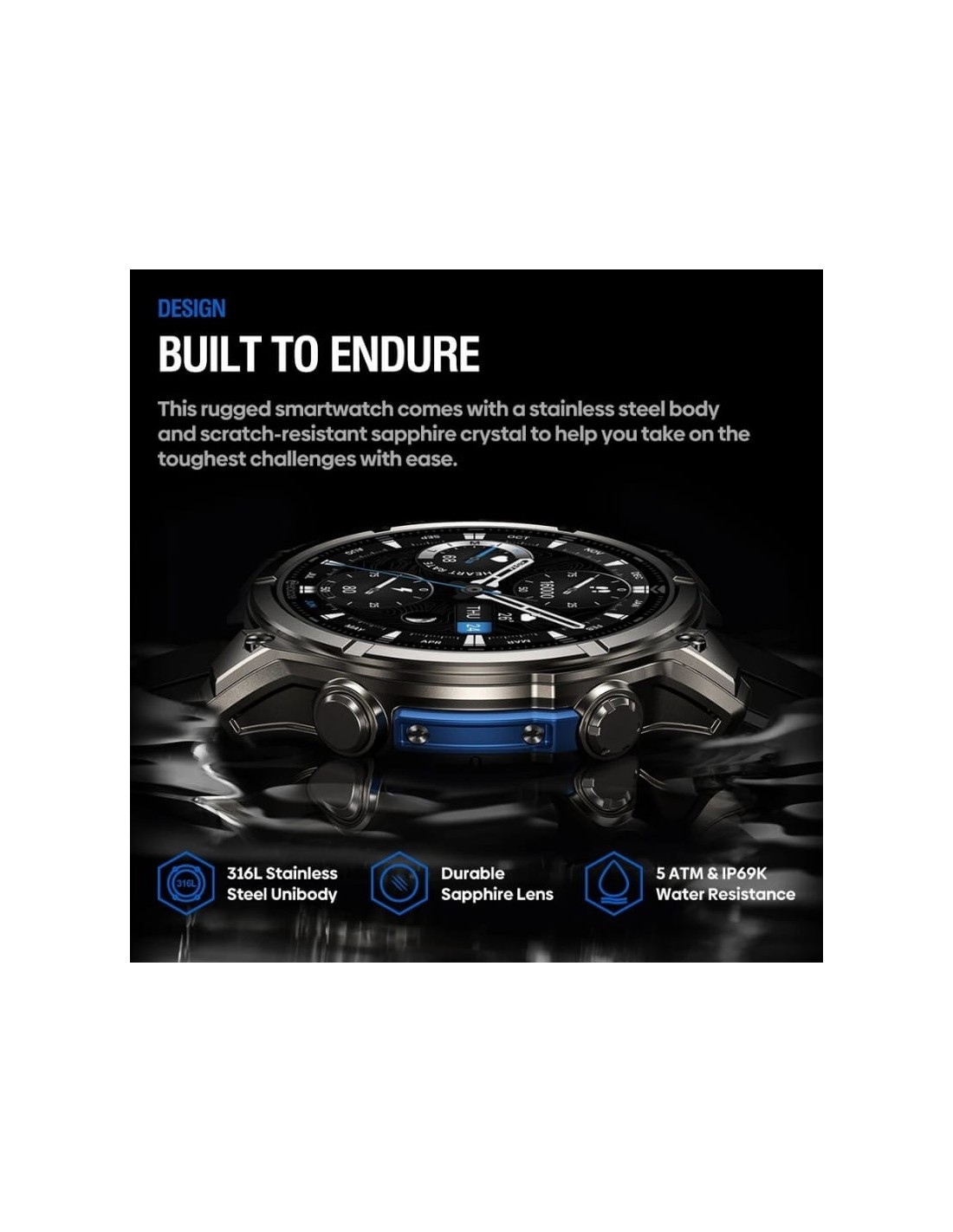 Zeblaze Vibe 8 Negro | Smartwatch en Logroño