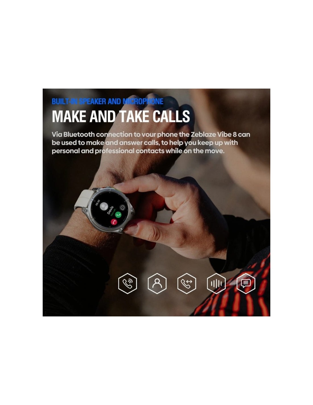 Zeblaze Vibe 8 Negro | Smartwatch en Logroño