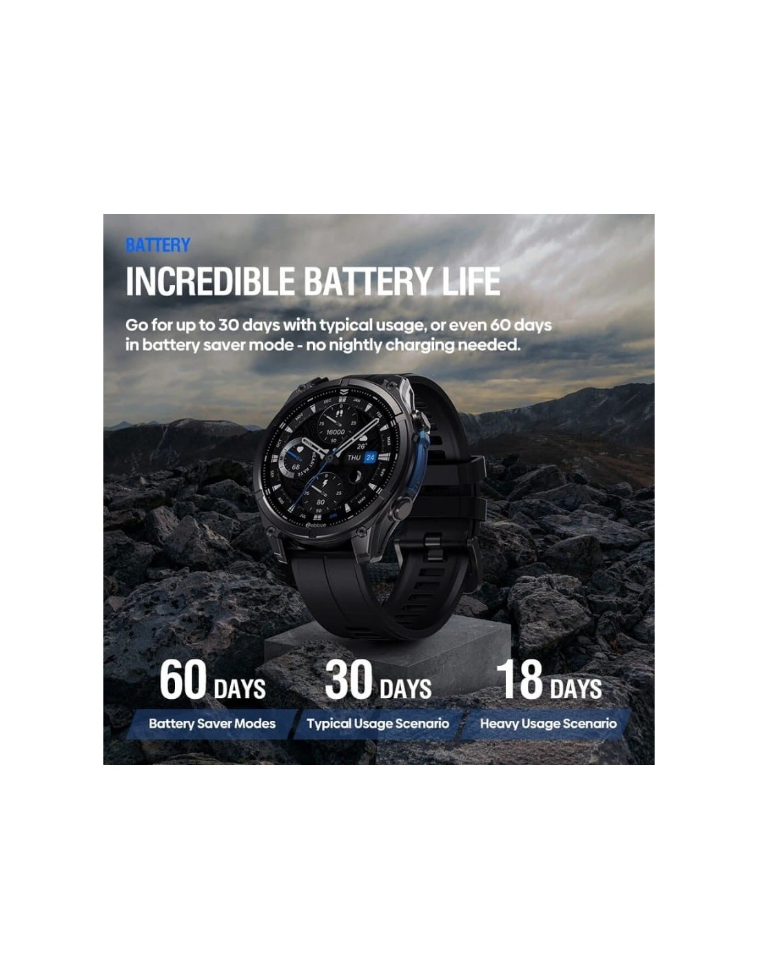 Zeblaze Vibe 8 Negro | Smartwatch en Logroño