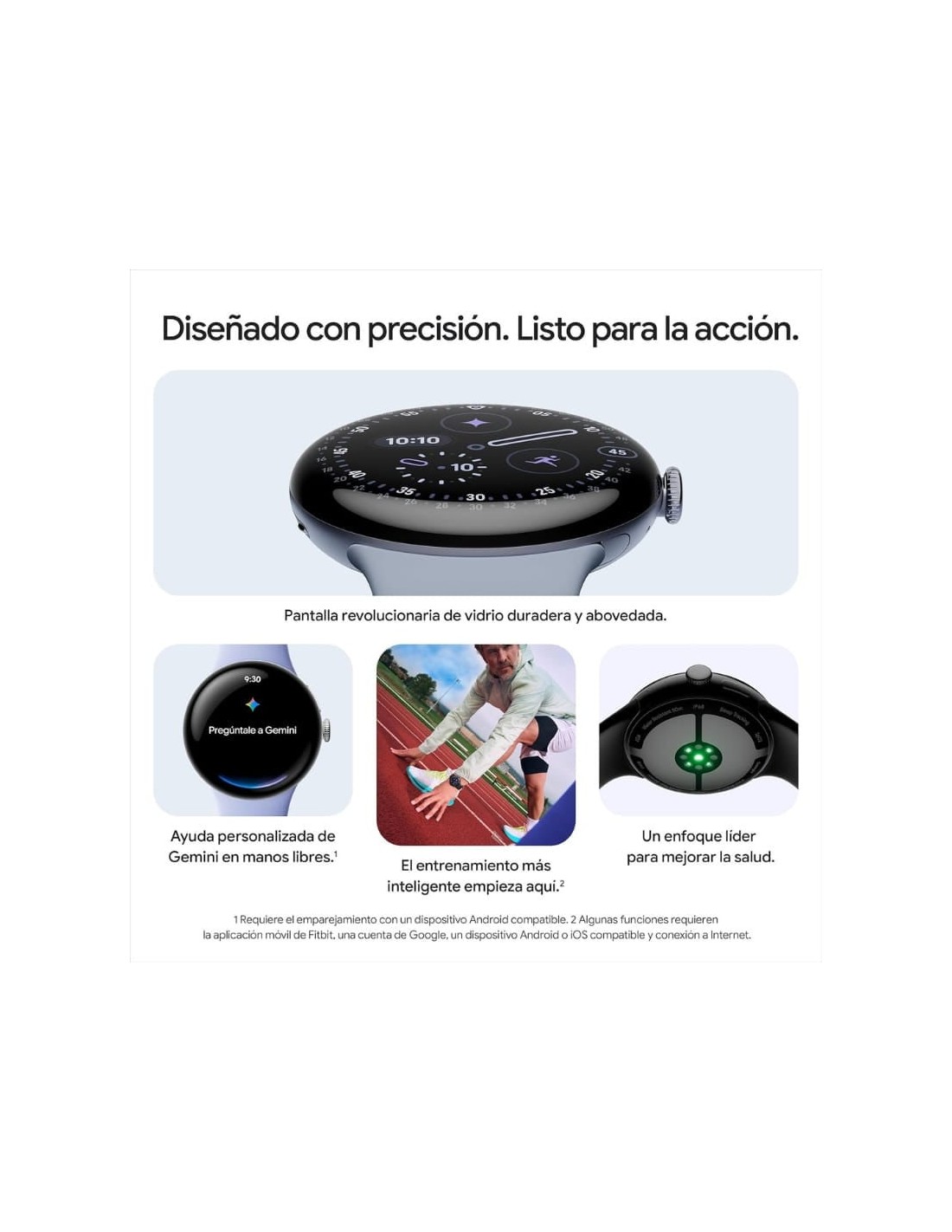 Google Pixel Watch 4 41 mm Plata | Smartwatch en Logroño