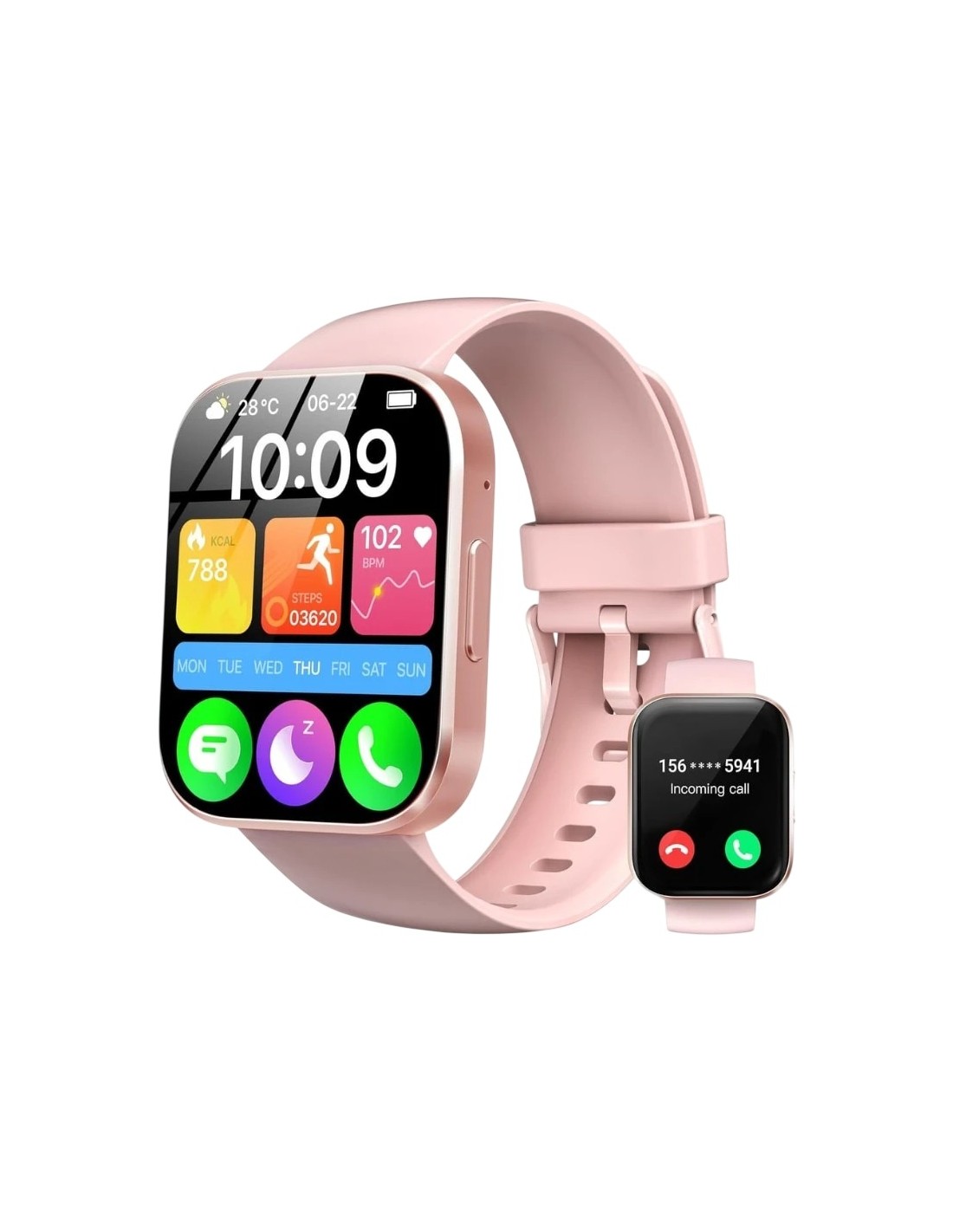 Oukitel BT103 Rosa/Dorado | Smartwatch en Logroño