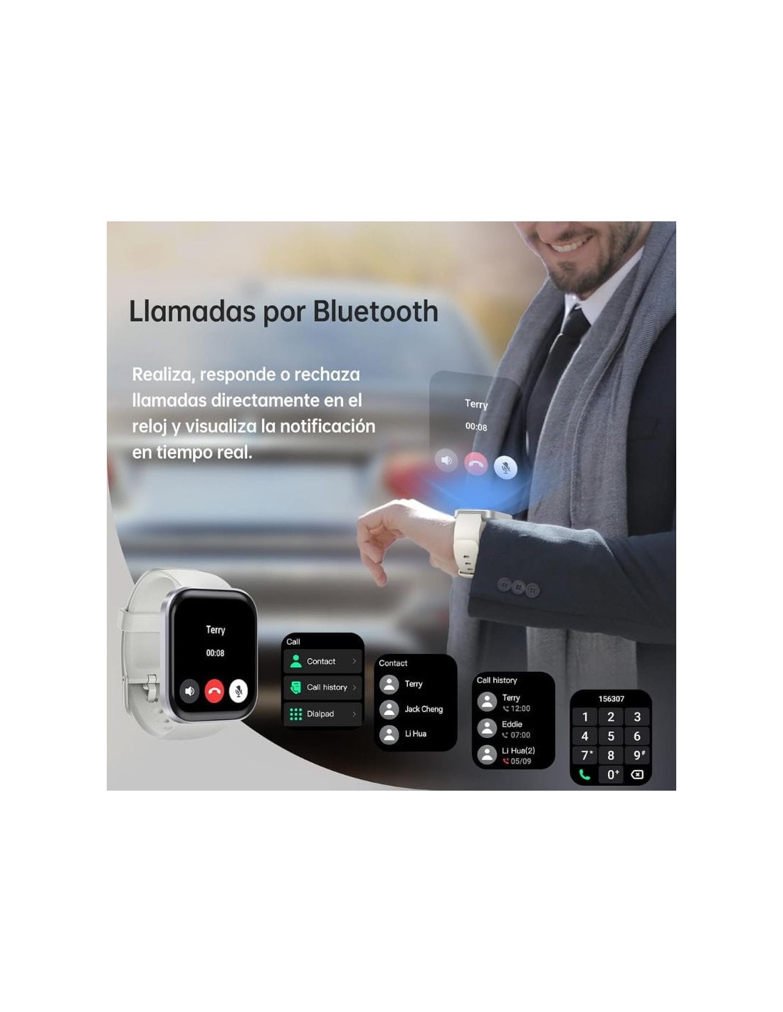 Oukitel BT103 Rosa/Dorado | Smartwatch en Logroño