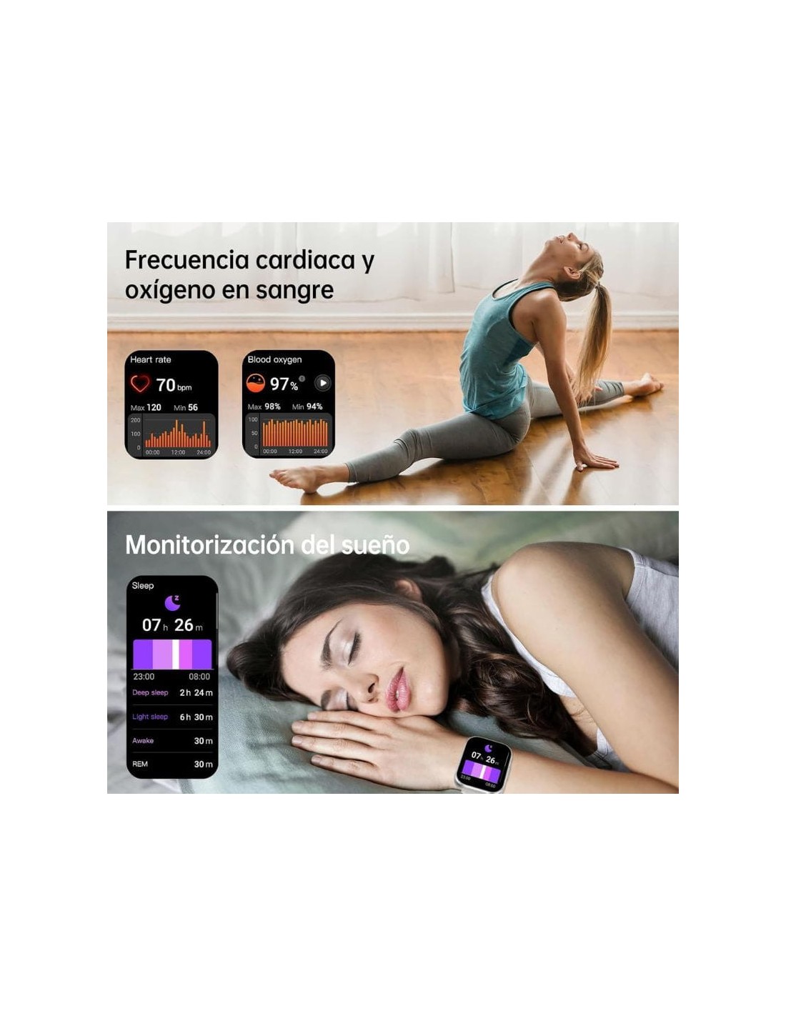 Oukitel BT103 Rosa/Dorado | Smartwatch en Logroño