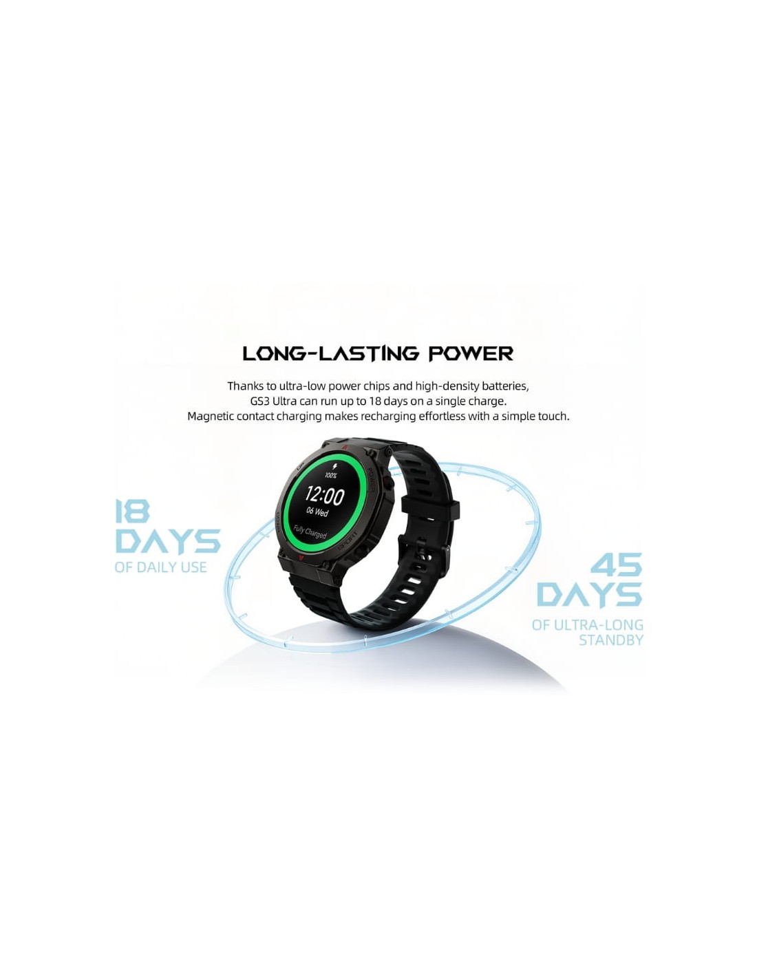 Black Shark GS3 Ultra Plata | Smartwatch en Logroño