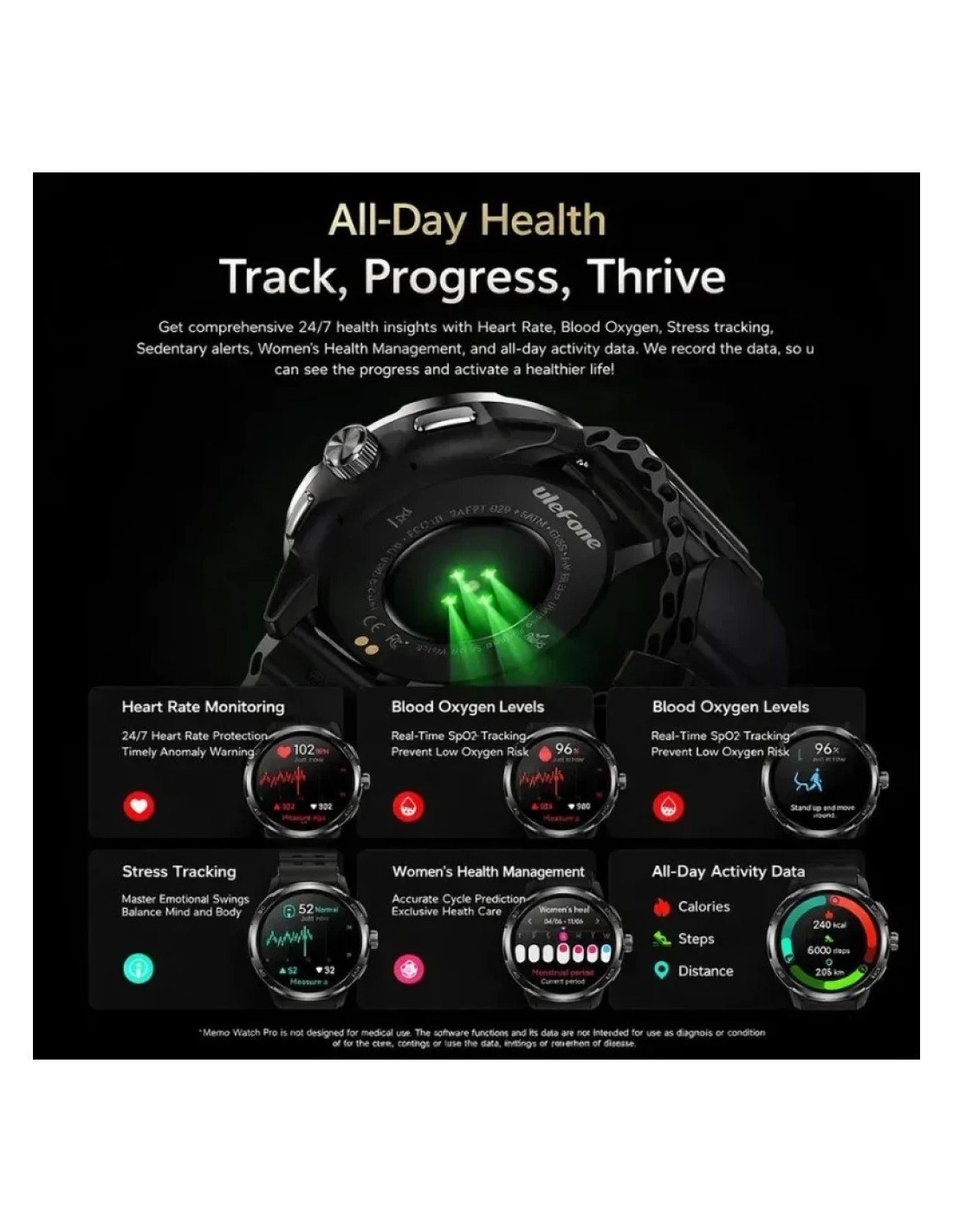 Ulefone Armor Watch Pro Negro | Smartwatch en Logroño