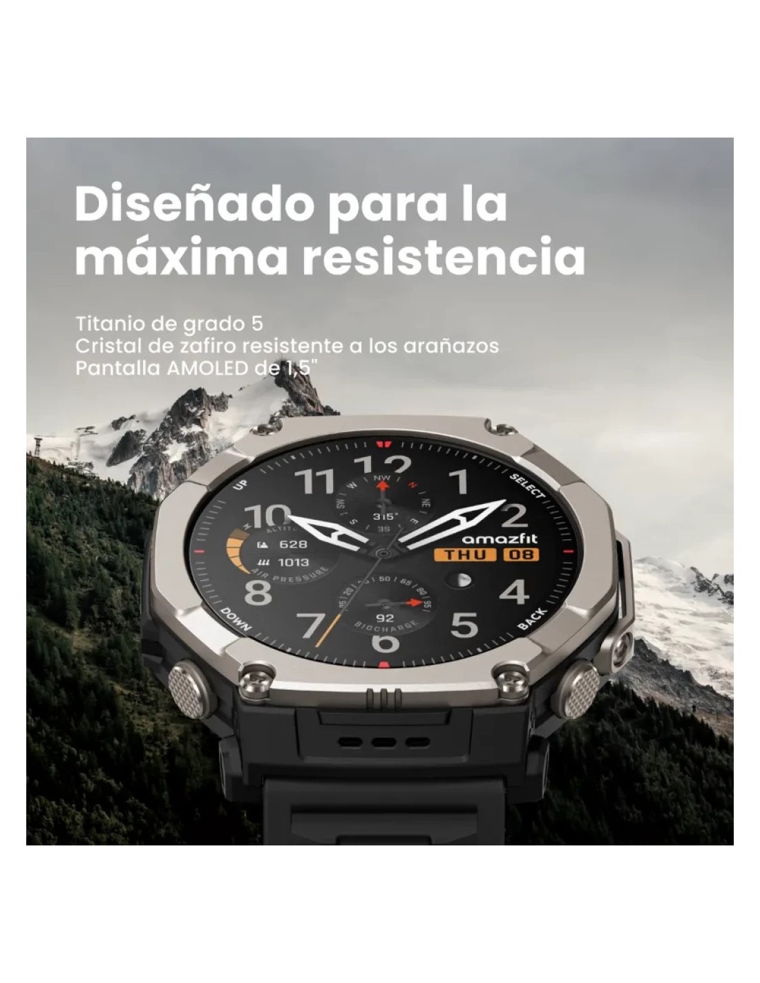 Amazfit T-Rex Ultra 2 Magma Negro | Smartwatch en Logroño