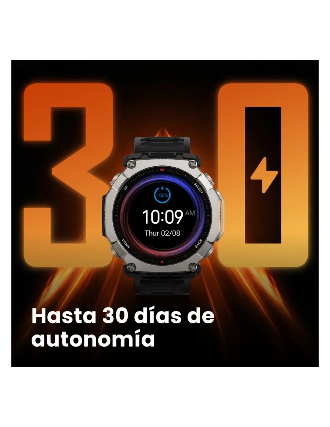 Amazfit T-Rex Ultra 2 Magma Negro | Smartwatch en Logroño
