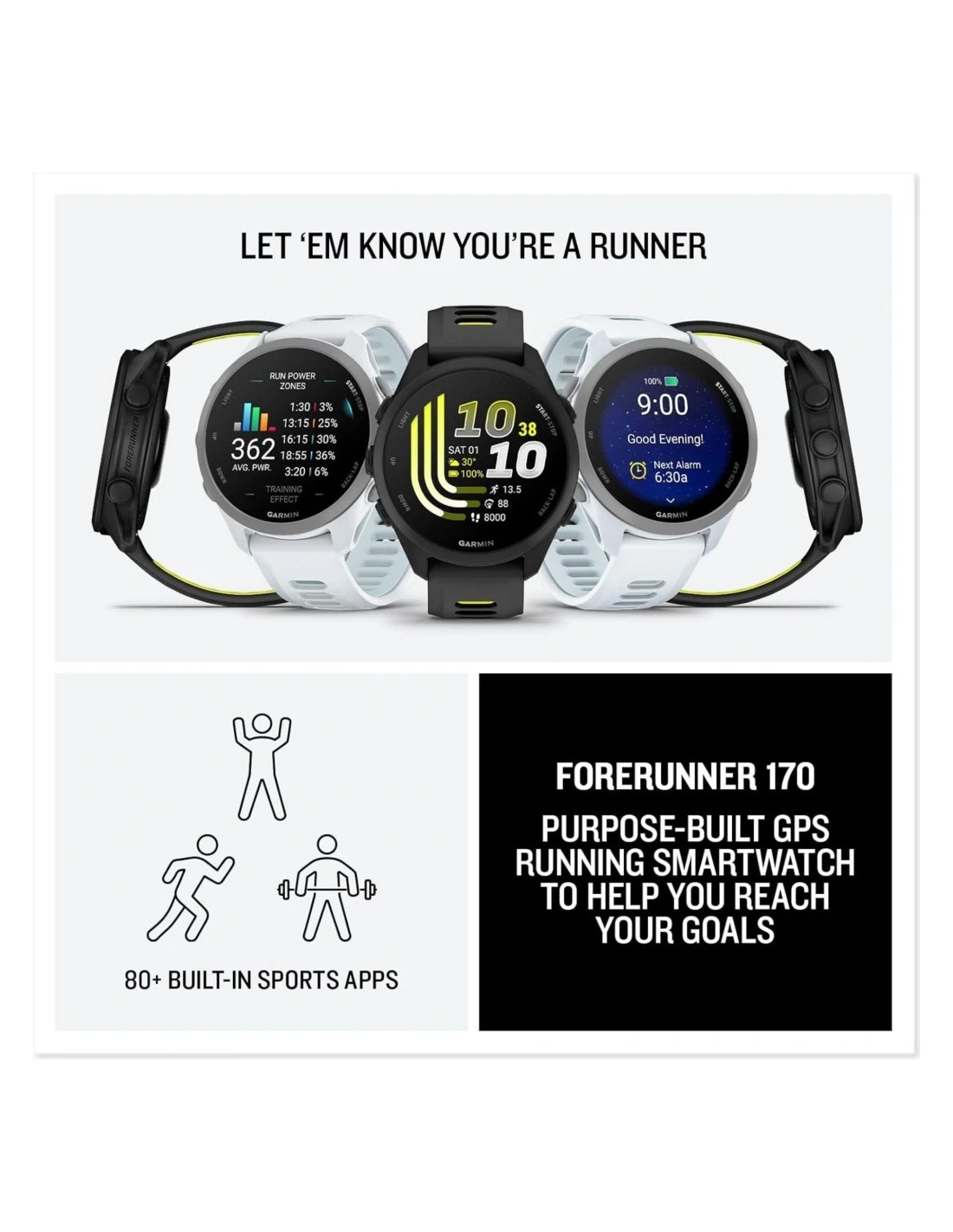 Garmin Forerunner 170 Negro | Smartwatch en Logroño