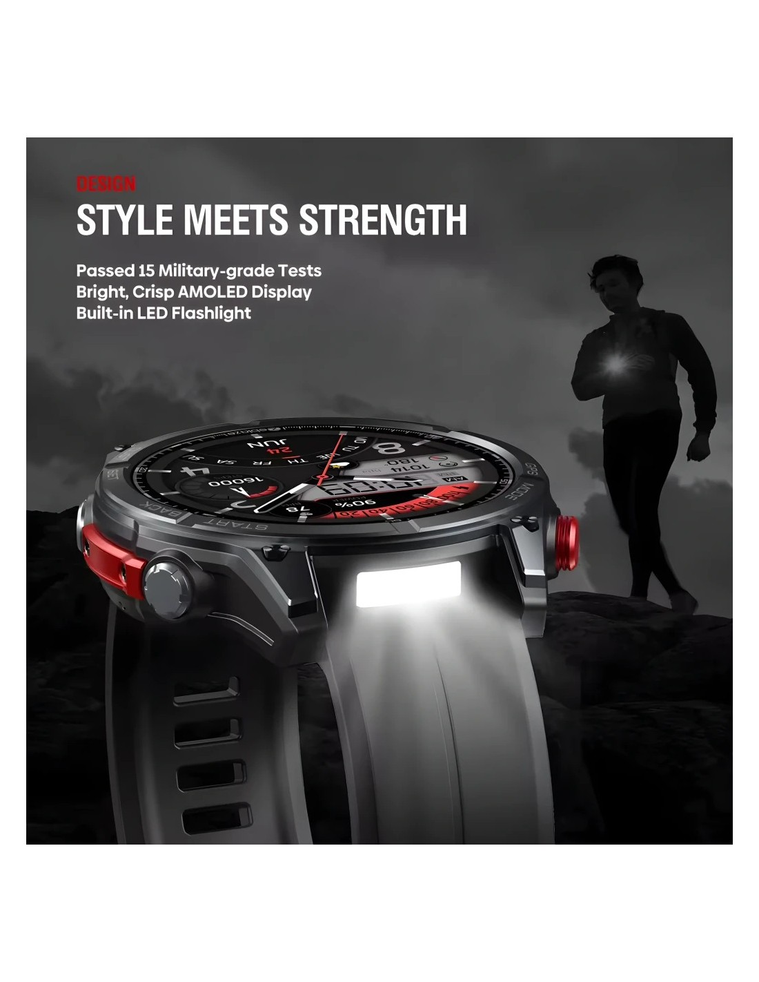 Zeblaze Stratos 4 Pro Negro | Smartwatch en Logroño