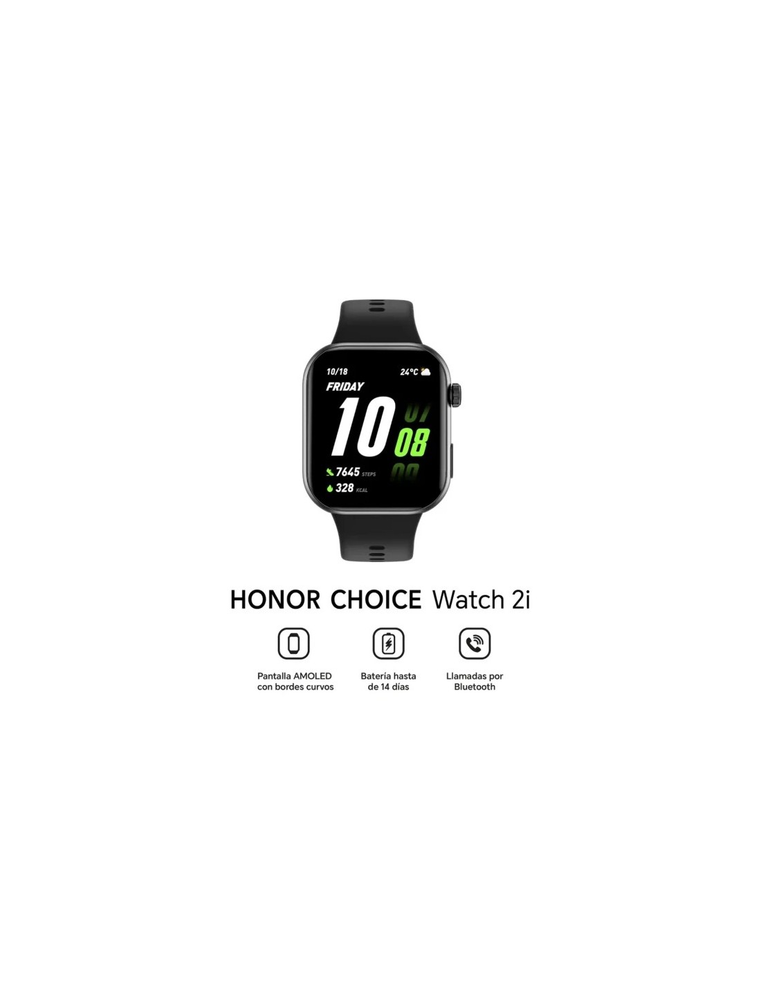 Honor Choice Watch 2i Negro | Smartwatch en Logroño