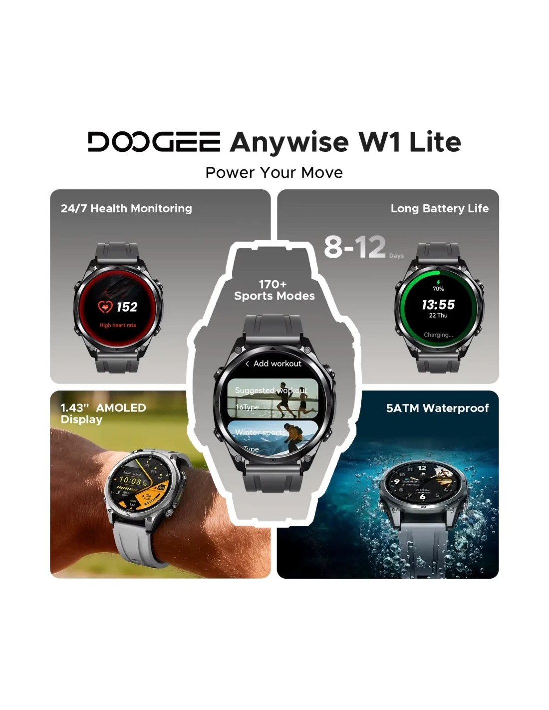 Doogee Anywise W1 Lite | Smartwatch en Logroño