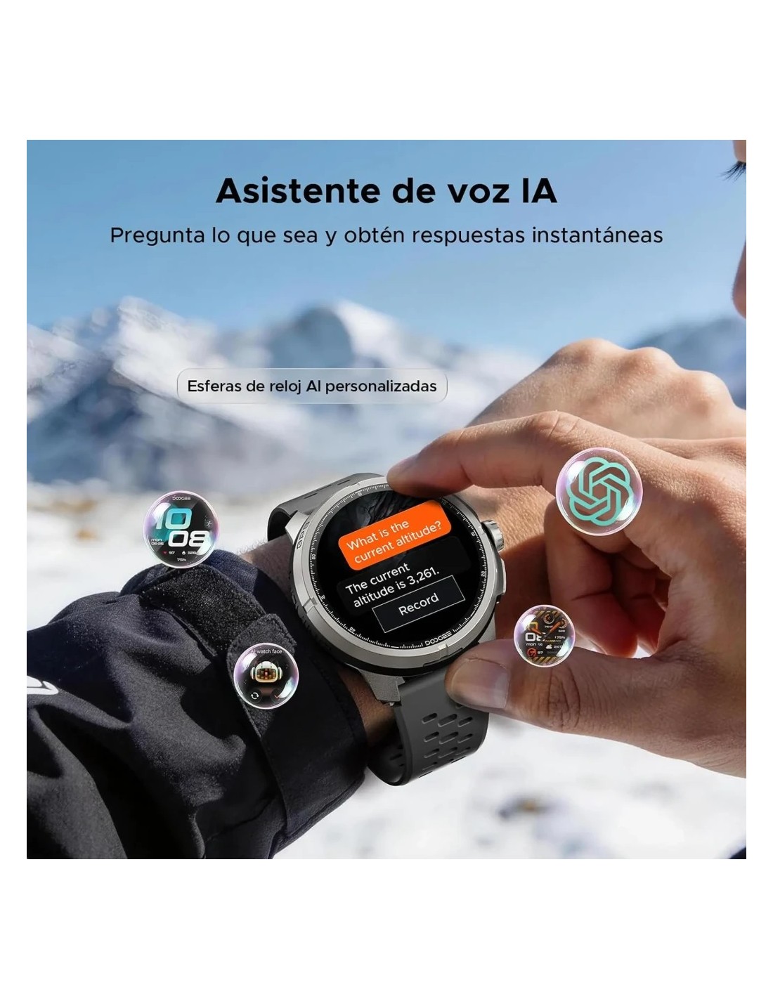 Doogee Anymoving M1 Pro Negro | Smartwatch en Logroño