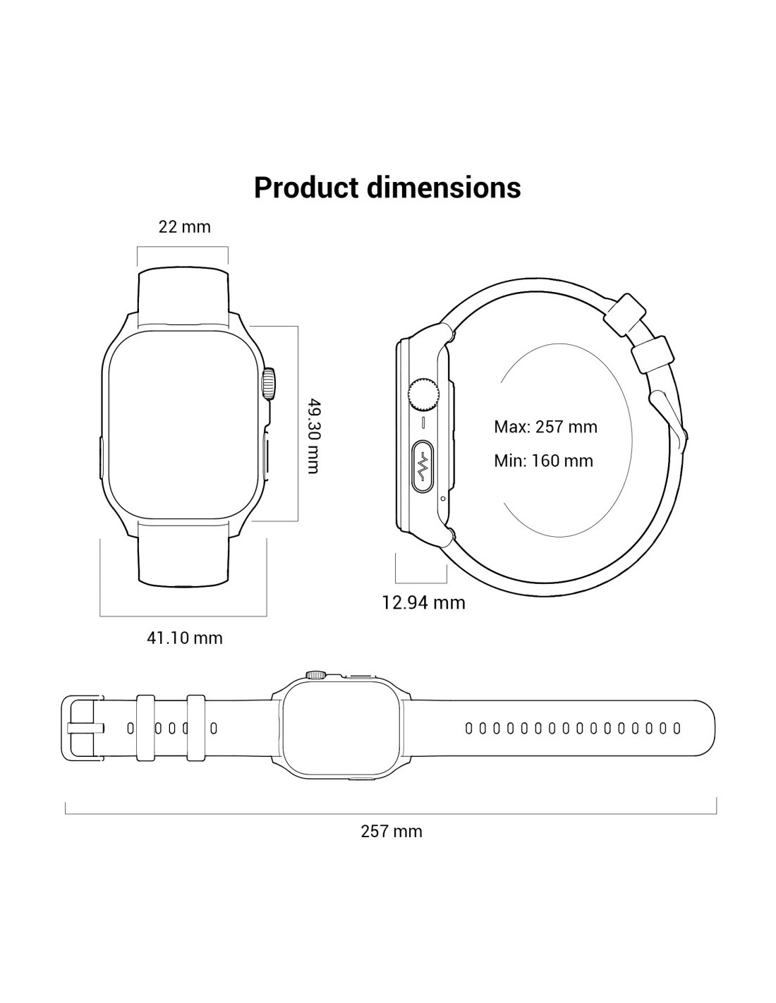Blackview R70 Negro | Smartwatch en Logroño