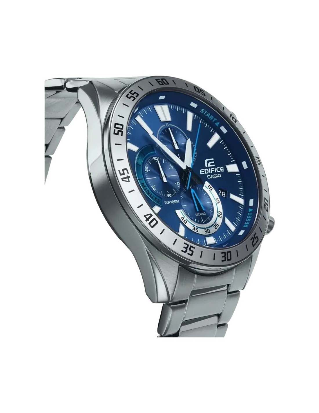 Casio Edifice EFV-620D-2AV Plata Azul Cronógrafo Analógico Batería 3