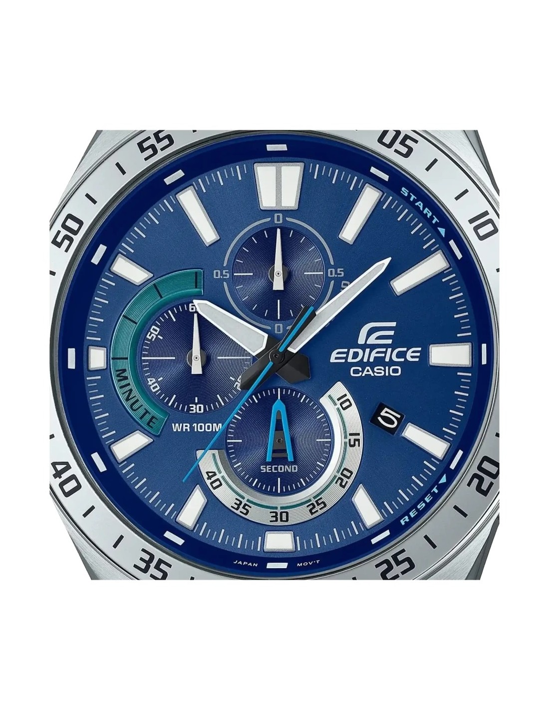 Casio Edifice EFV-620D-2AV Plata Azul Cronógrafo Analógico Batería 3