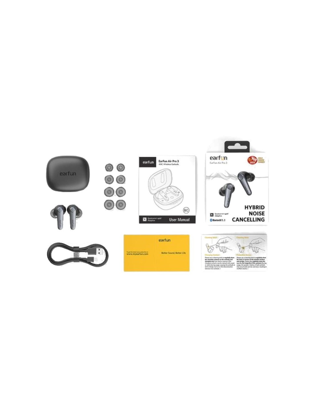 EarFun Air Pro 3 Negro | Auriculares en Logroño