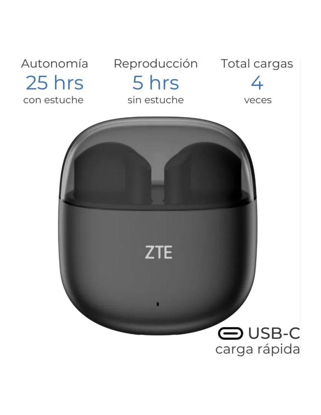 ZTE Buds 2 Negro | Auriculares en Logroño