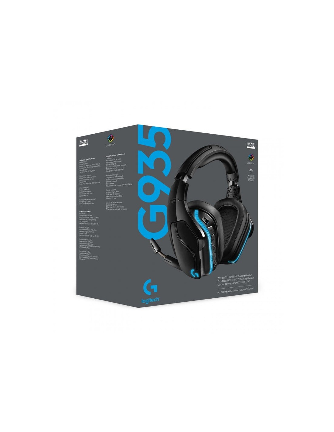Logitech G G935 Negro/Azul | Auriculares en Logroño