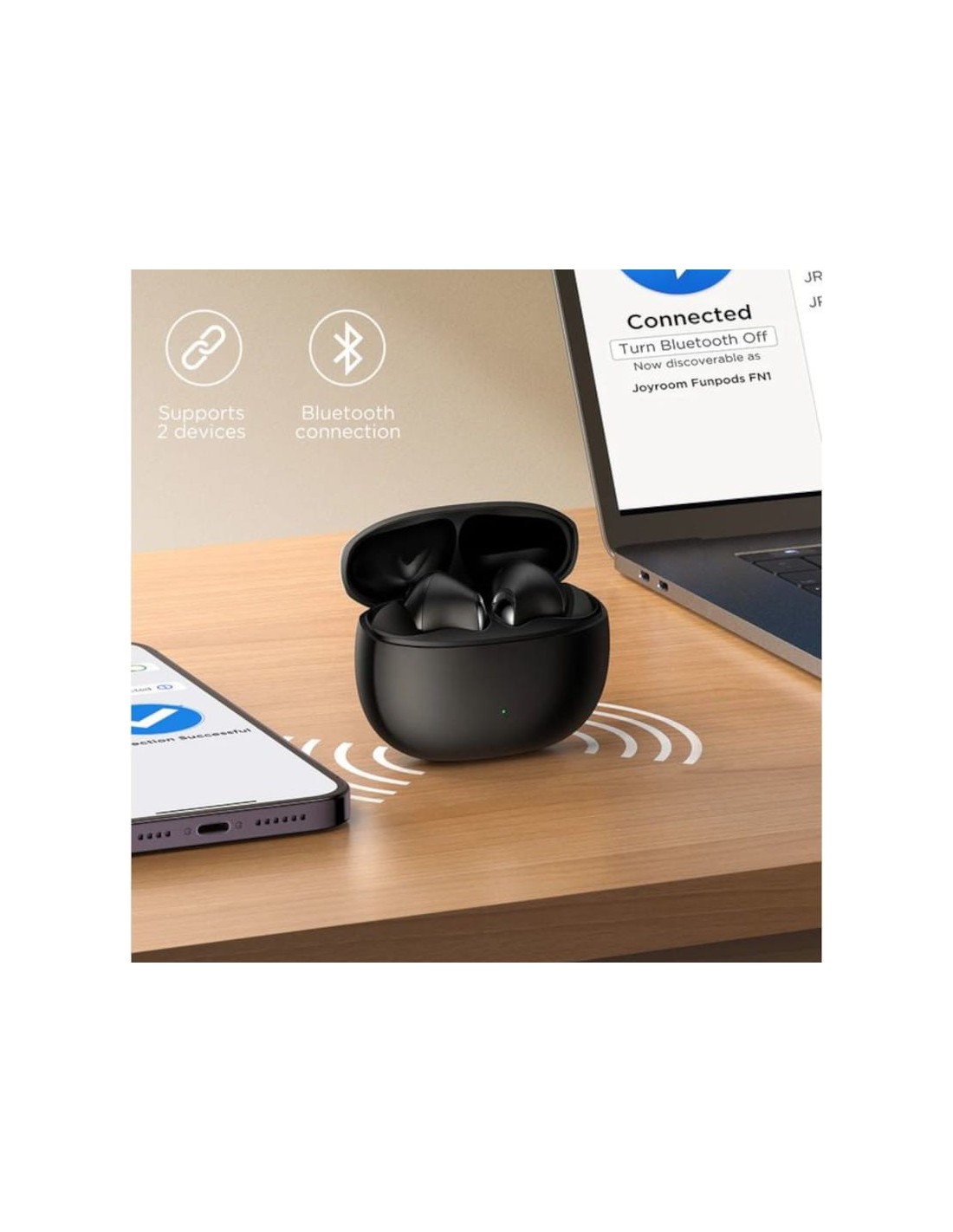 Joyroom JR-FN1 Negro | Auriculares en Logroño