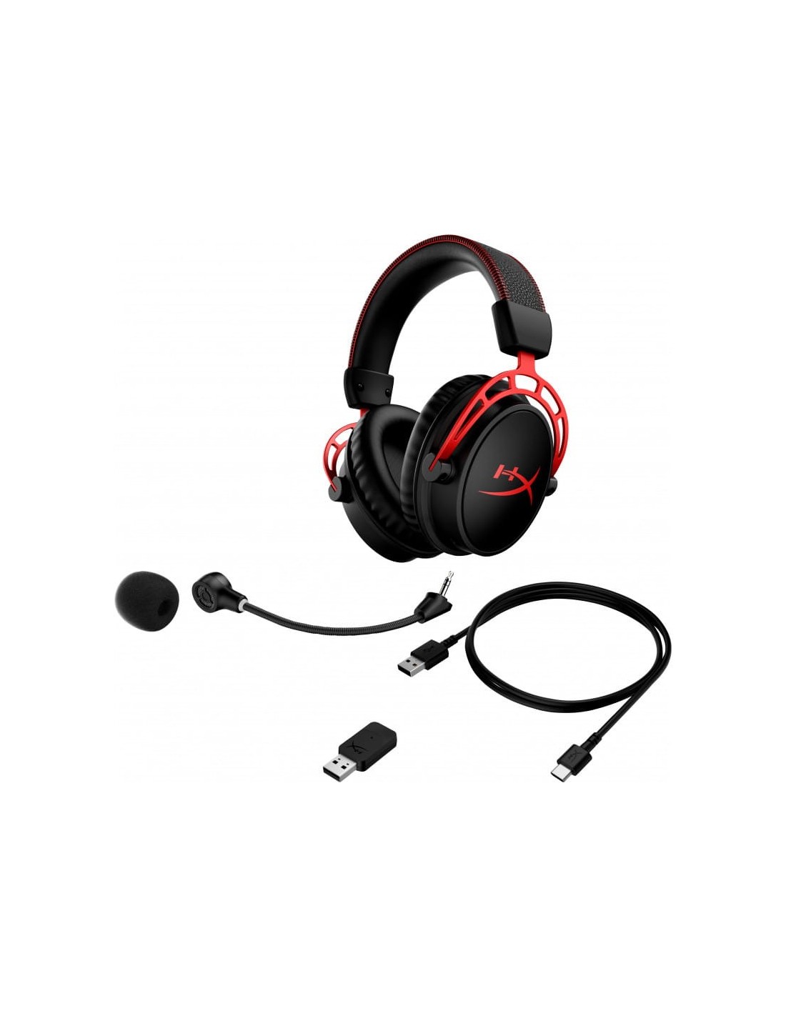 HyperX Cloud Alpha Negro/Rojo | Auriculares en Logroño