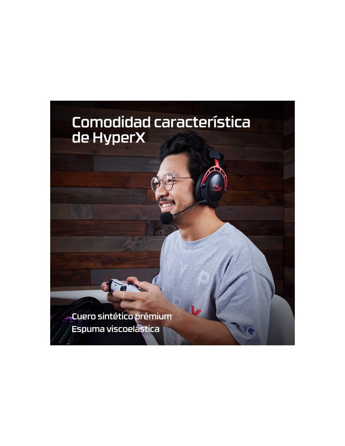 HyperX Cloud Alpha Negro/Rojo | Auriculares en Logroño