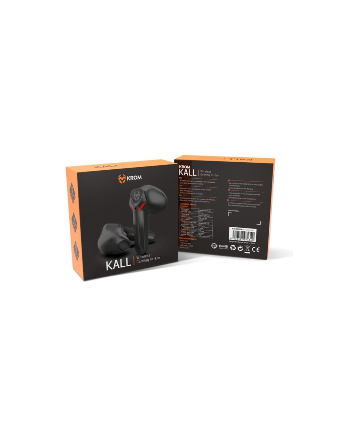 Krom Kall Negro | Auriculares en Logroño