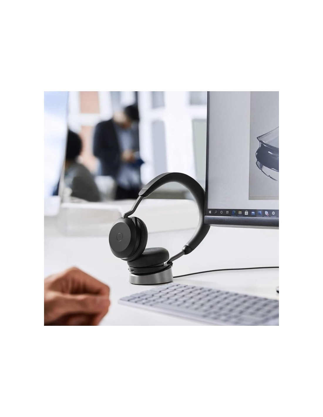 Jabra Evolve2 75 UC Negro con base de carga | Auriculares en Logroño