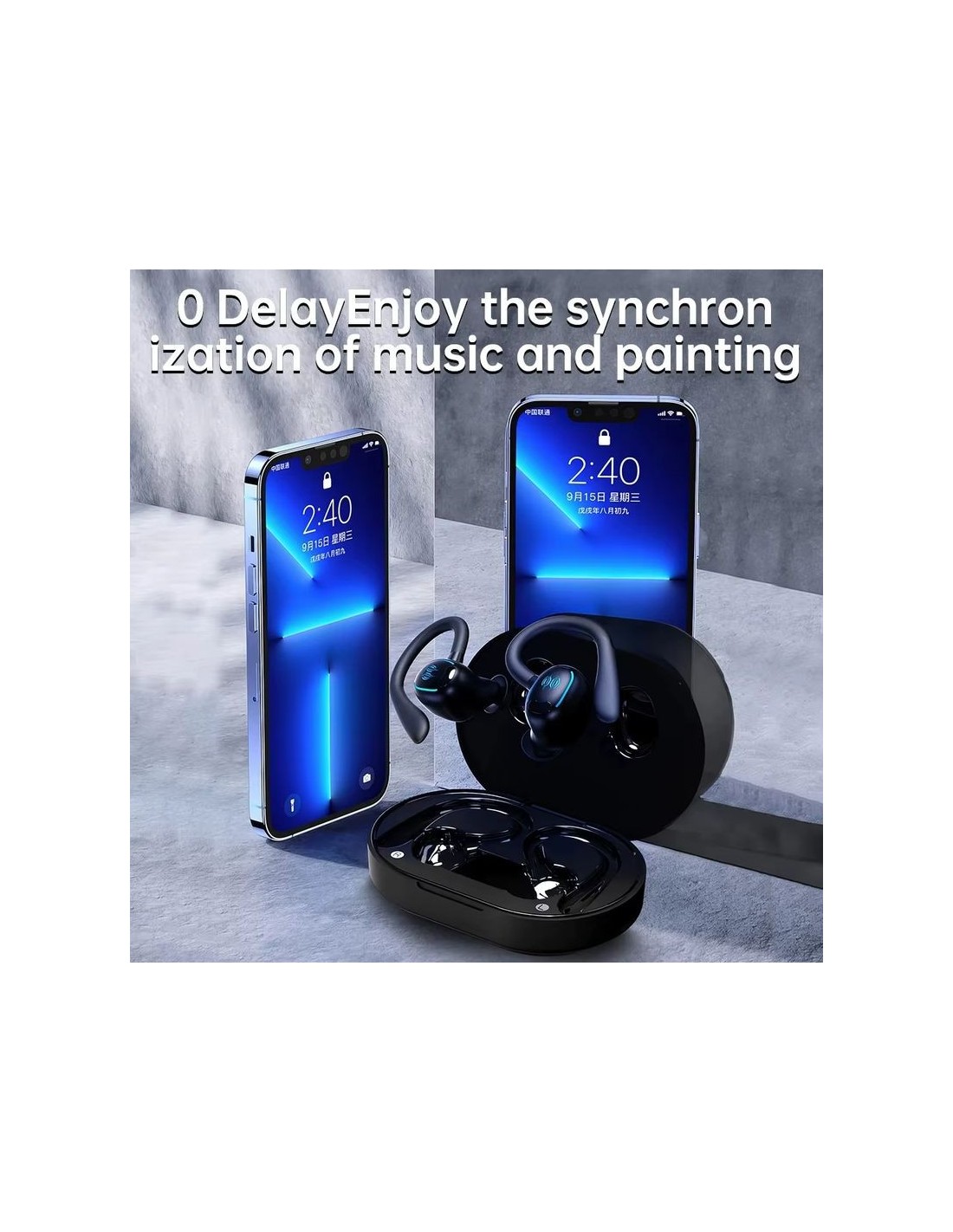HBQ YYK-635 Sport Negro | Auriculares en Logroño