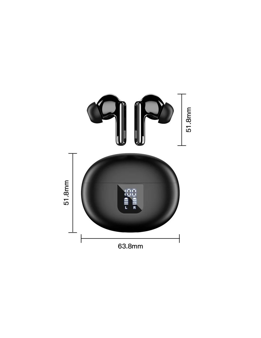 HBQ YYK-Q10-1 Handle Negro | Auriculares en Logroño