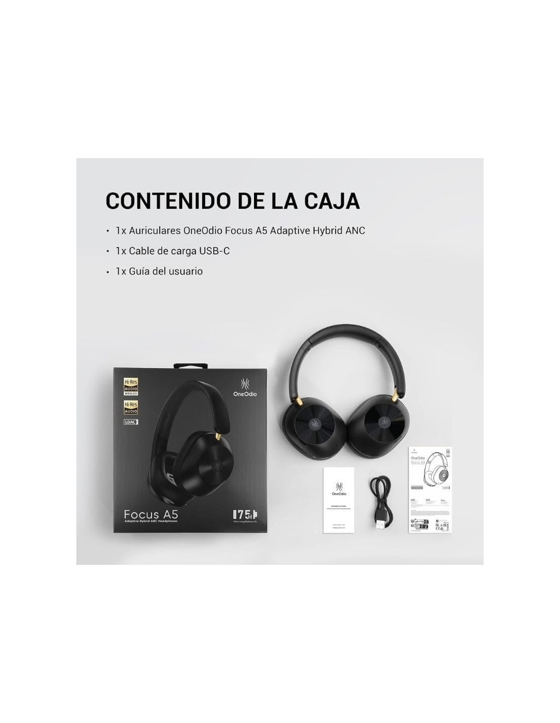 OneOdio Focus A5 Negro | Auriculares en Logroño