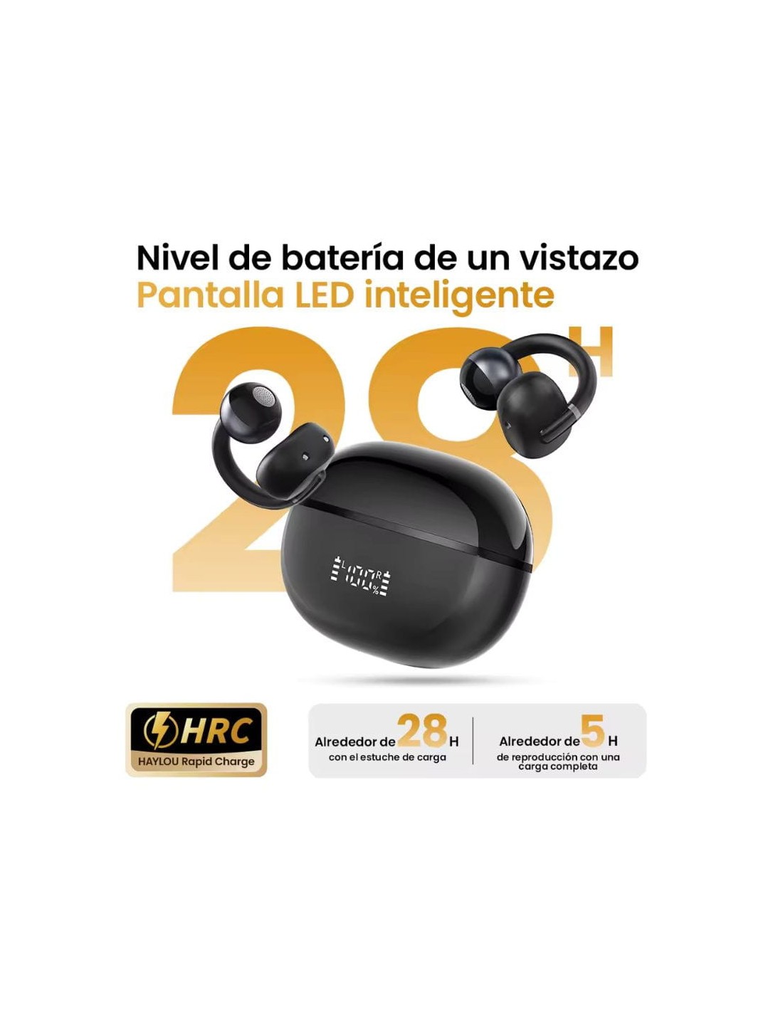 Haylou Airfree Negro | Auriculares en Logroño