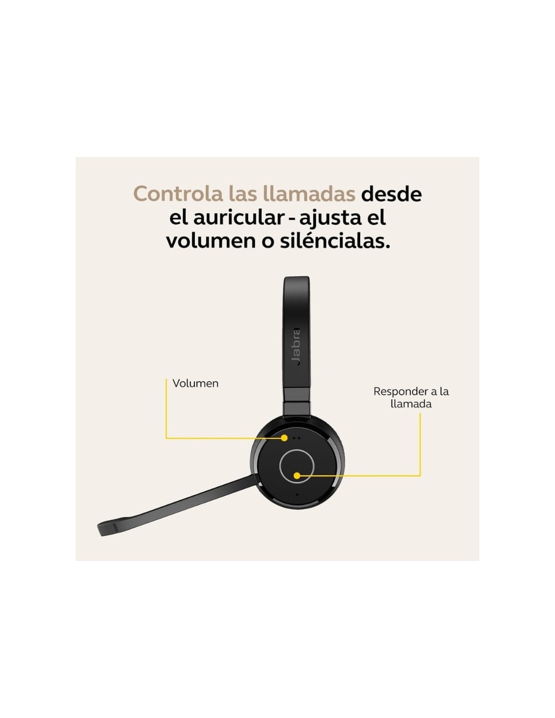 Jabra Evolve 65 TE MS Stereo USB-A | Auriculares en Logroño