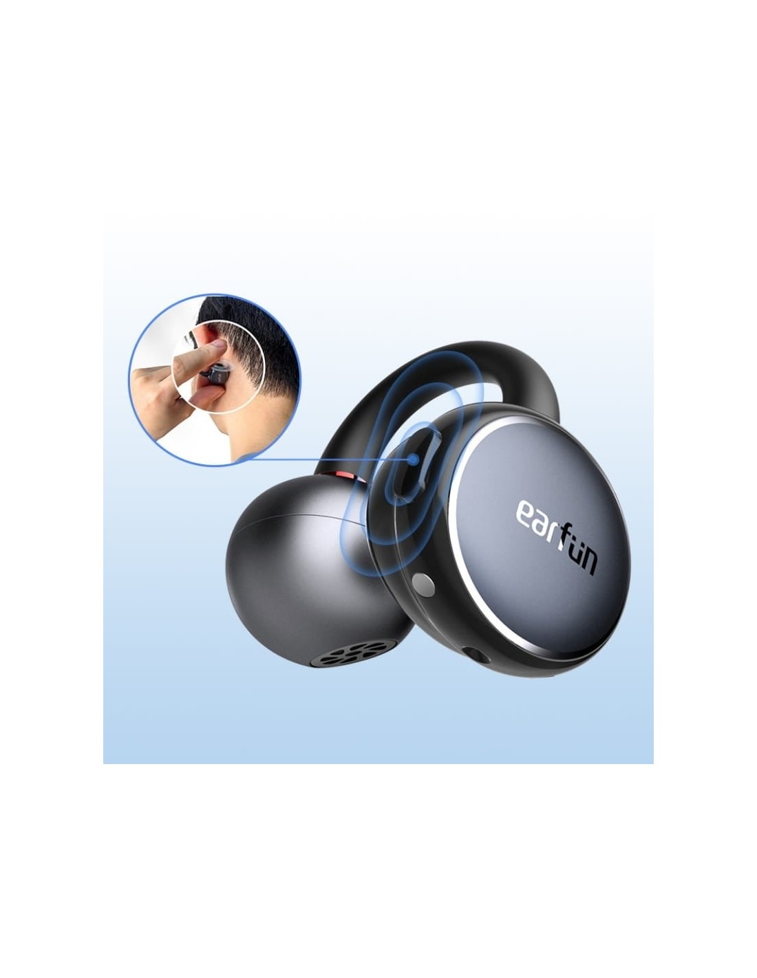 EarFun Clip Gris/Plata | Auriculares en Logroño