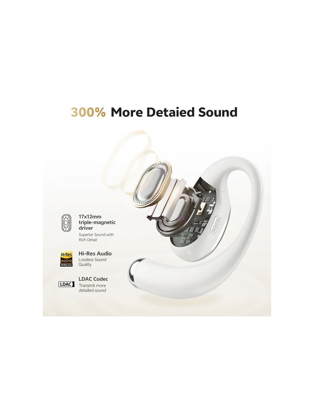 QCY Crossky R70 Blanco | Auriculares en Logroño