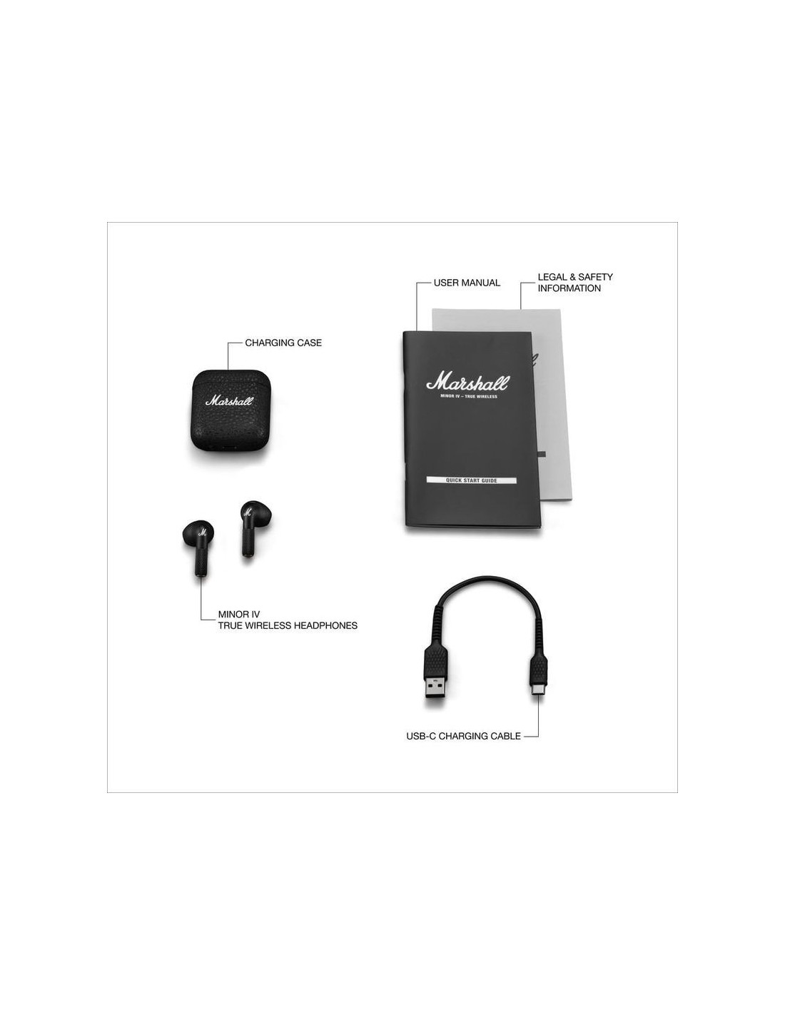 Marshall Minor IV Negro | Auriculares en Logroño