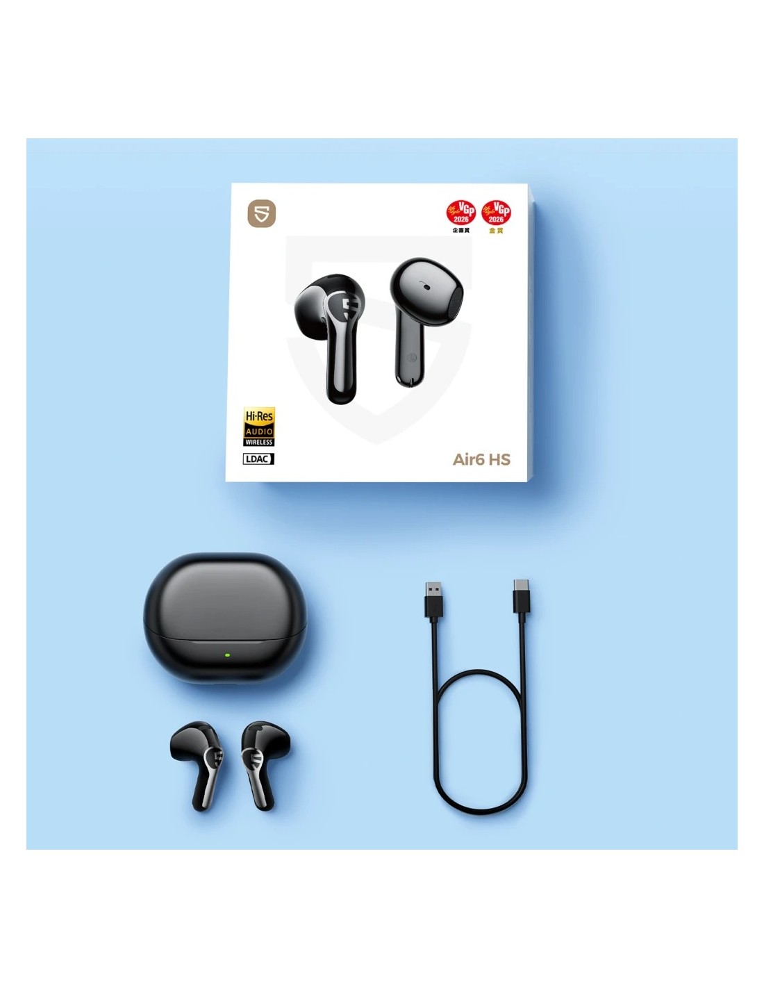 SoundPEATS Air6 HS Negro | Auriculares en Logroño