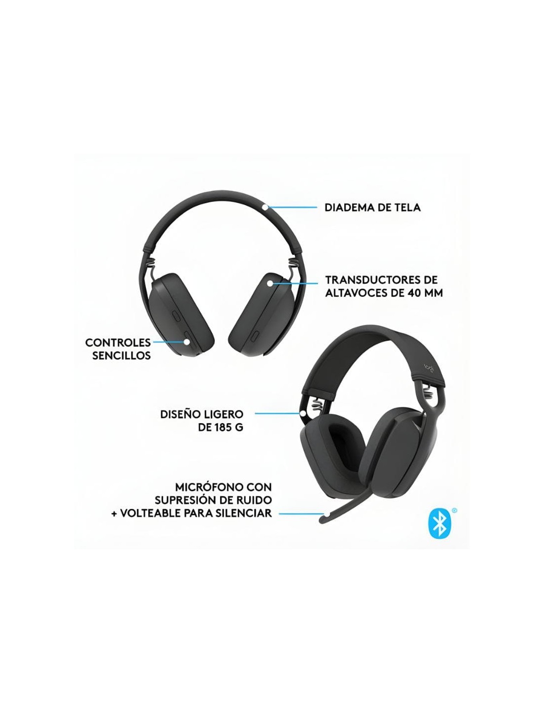 Logitech Zone Vibe 100 | Auriculares en Logroño