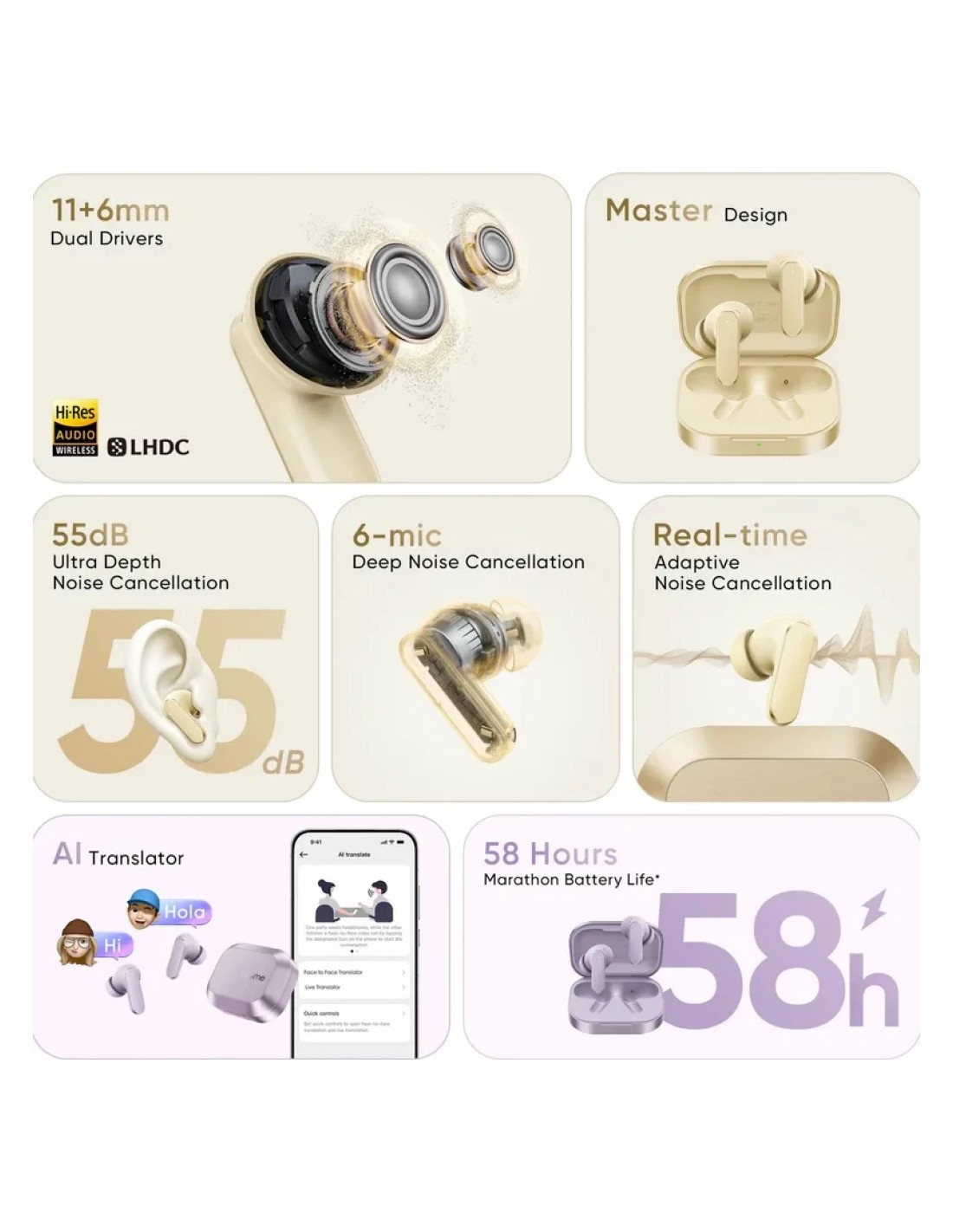 Realme Buds Air 8 Gris | Auriculares en Logroño