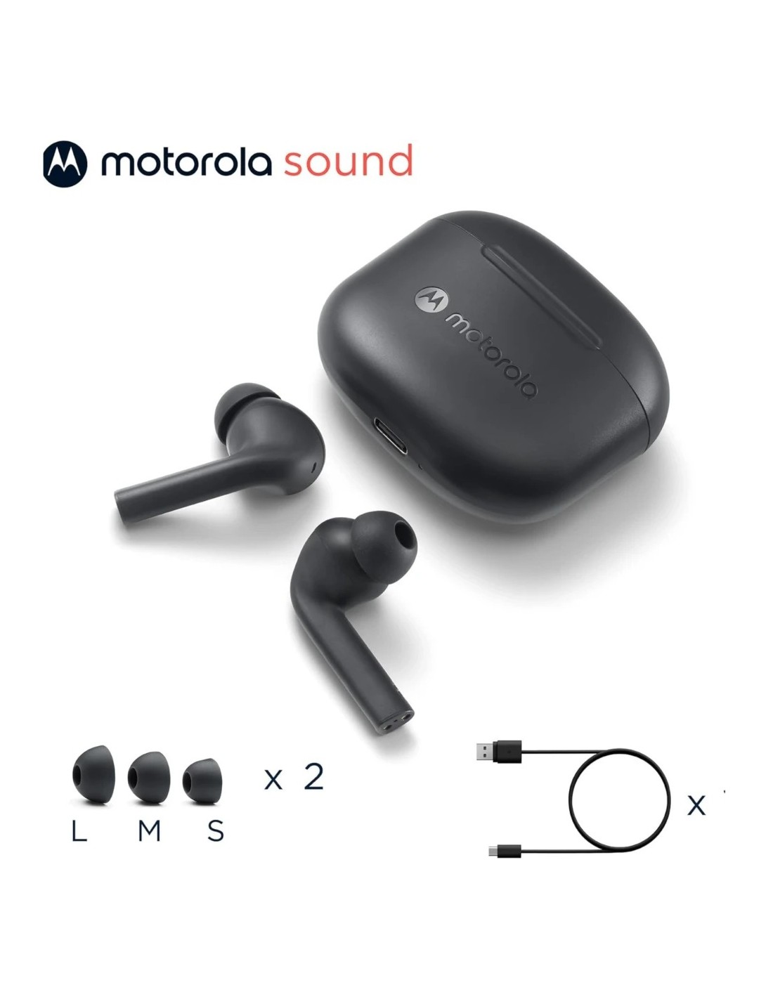 Motorola Moto Buds 065 Negro | Auriculares en Logroño