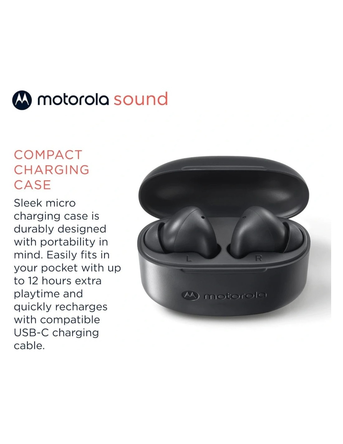 Motorola Moto Buds 065 Negro | Auriculares en Logroño