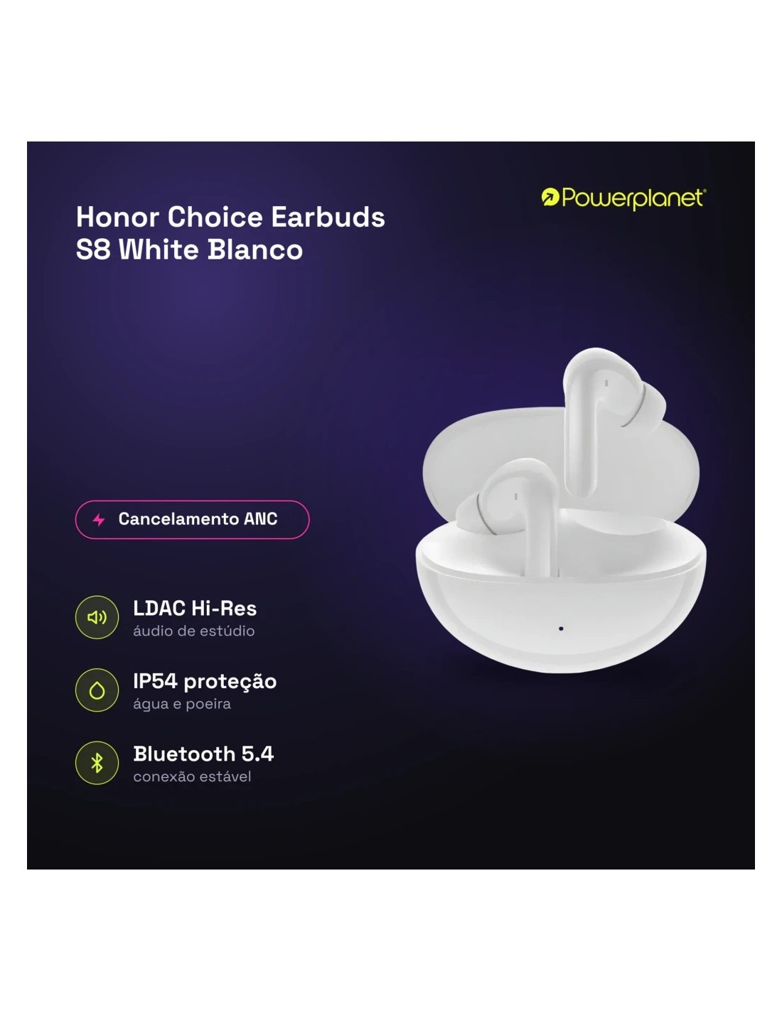Honor Choice Earbuds S8 Blanco | Auriculares en Logroño