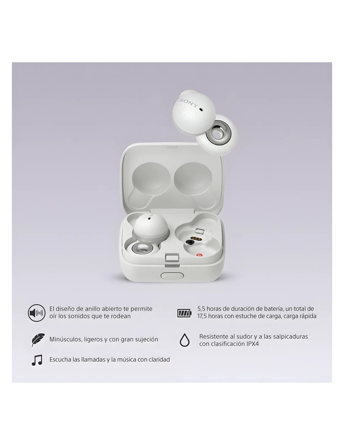 Sony LinkBuds WF-L900 Blanco | Auriculares en Logroño